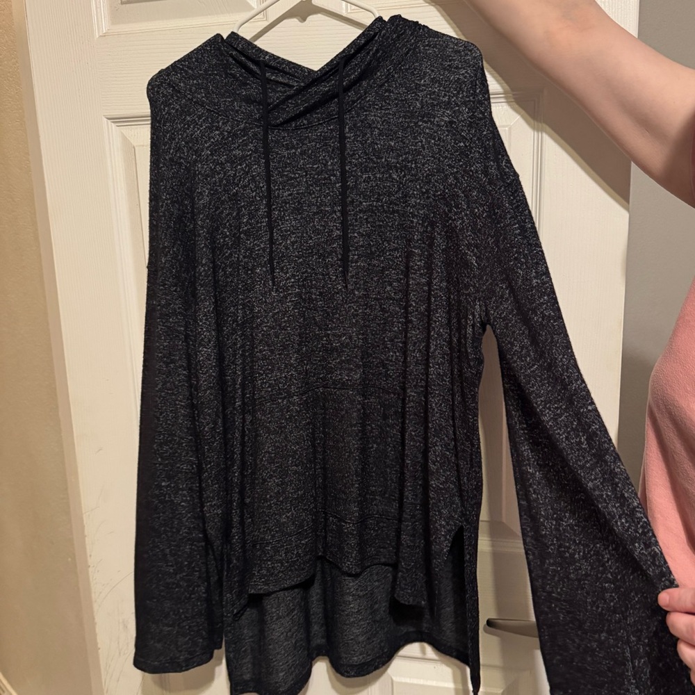 Mossimo Supply Co. Charcoal Gray Knit Hoodie